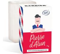 Mr Barbier's Aftershave Alum Stone | Soothes Irritation & Razor Fire | Natural, Aluminium Hydrochloride Free | Polished Block, Traditional Beard Care | Pack of 1 | 75g
