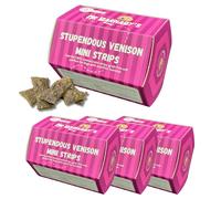 Mr Barnaby's Stupendous Venison Mini Strips Dog Treats (Pack of4) - Pack of 4 - 4