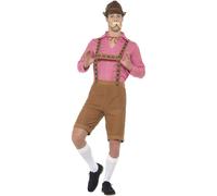 Smiffys Mr Bavarian Costume, Red & Brown (Size M)