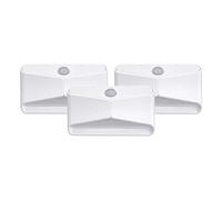 Mr. Beams MB710 LED Nightlight, Wireless, Battery-Powered, Motion-Sensing for Use in Bedroom, Stairs, Nursery, Kitchen & More, Three-Pack, White