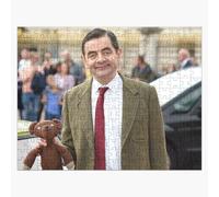 (MR BEAN AND TEDDY=9729) Jigsaw Puzzle Wooden 300-Piece for Adults Kids Seniors- Home Decor Family Activity Game Wall Art 38x26cm / 15x10inch Birthday Party Gift Toy