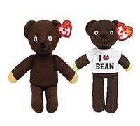 Mr Bean Official TV Comedy Star Twin Beanie Bear Set by Ty (Limited Edition)