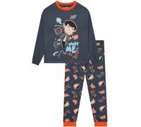 Mr Bean Teddy Short Pyjamas, Boy's Pyjama Sets, Ages 3 To 10 Years | 100% Cotton, Playful Mr Bean & Teddy Design, Practical Chest Pocket, Stretchy Waistband, Short Sleeves for Spring and Summer
