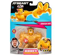 MrBeast Lab Heroes of Goo Jit Zu Goo Legendary Panther, Squeeze, Squish And Stretch MrBeast's Panther Up To 3 Times Its Size, Collect All 3, Blue