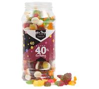 Mr Beez Sweets | 40th Birthday Gift Jar | Jelly Mix | 700g
