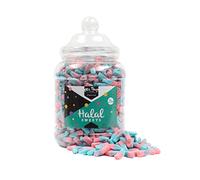 Mr Beez Sweets | Halal Sweets Selection | Fizzy Blue Bottles | HMC Halal Certified | 27x14cm | 1700 grams