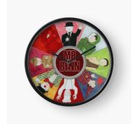 (Mr Benn=9515) Wall Clock 12 Inch Funny Mantel & Tabletop Art Decor for Home Bedroom Office