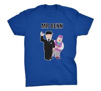 Mr Benn Kid's Retro TV Show T-Shirt (Blue, XXL)
