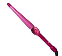 Mr Big Tapered Curling Iron - Long Ceramic Coated Shaft for Long Hair - Tapered Shape, 6 Heat Settings, Double Tension, Auto Shut-Off - 2.3" to 1.25" Diameter