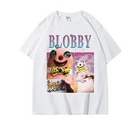 Mr Blobby Homage Vintage T-Shirt Men' Women's Funny Tv Show T Shirt Short Sleeve Street Funny Costumes Tees Tops Black Tshirts