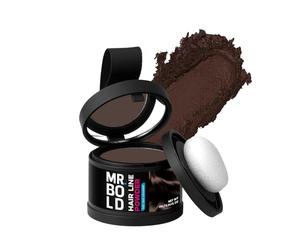 Mr Bold Hairline Powder MEDIUM BROWN - Instantly Hair Color Shadow Cover Gray Hair Root Touch Up Hair Color for Gray Coverage, Hair Shadow Toppers for Women & Men, Thin Hair Powder 4g