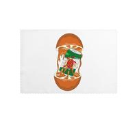 Mr.Bottle Turtle' Orange Beer 12x18 Inch Oil-Resistant Heat-Insulating Placemat Set â€“ 6-Pack For Home, Hotel & Banquet Table Decor â€“ Durable Polyester Fabric With Custom Diy Print Design