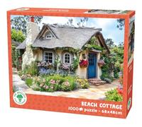 Mr. Broccoli Beach Cottage Jigsaw Puzzle, 1000 Pieces, 68 x 48 cm, Green