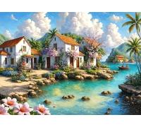 Mr. Broccoli Caribbean Casa Jigsaw Puzzle, 1000 Pieces, 68 x 48 cm, Green