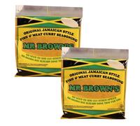 Mr Brown's Curry Powder 140g | Original Jamaican Style Fish & Meat Curry Seasoning | PACK OF 2