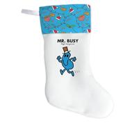 Mr. Busy Christmas Stocking - 50cm Double-Sided Printed Festive Stocking | 100% Polyester Felt | Hand-Sewn & Made in the UK Décor
