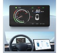 MR CARTOOL M98 Auto Car HUD Head Up Display for Tesla Model 3/Y Digital Car Instrument Dashboard with 5" Thin LCD Screen Synchronize Original Vehicle Data for Tesla (WIRED)