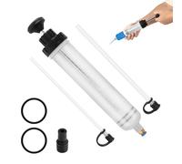 MR CARTOOL Oil Suction Syringe Oil Change Syringe Brake Fluid Syringe Oil Fluid Extractor and Filling Pump Automotive Oil Syringe with Extent Hose for Collant, Motor Oil, Transmission Oil (200cc)