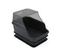 Mr Catman XX-Large Hooded Sifting Litter Box for Pine Pellets -27"x20"x17" Extra Large Cat Litter Box with Lid for Big Cats, Multi-Cat Households, High Sided Sifter Pan & XL Enclosed Waste Storage Box