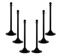 Mr. Chain 91503-6 Black Stanchion, 2" link x 41" Overall Height, Pack of 6