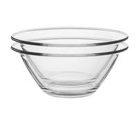 Mr Chef Glass Nesting Mixing Bowls 4 Litres Pack of 6 Bormioli Rocco Clear One Size