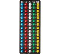 MR CHIPS Bingo Master Board and Easy Read 7/8" Bingo Balls with Fade and Scratch Resistant Large Numbers and Large Letters That Will Never Rub Off