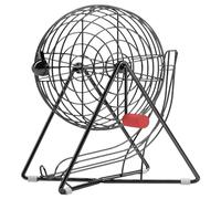 MR CHIPS Professional 11" Steel Bingo Cage Only - Fits 7/8" Bingo Balls (Not for 3/4" Balls or 38mm Ping Pong Balls) - Mysterious Black