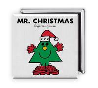 Mr. Christmas Magnet - 2x2 Inch Glossy Rectangular Fridge Magnet | Official Mr Men Gift | Proudly Made in the UK | Fun Home or Office Accessory with Branded Packaging