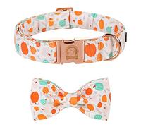 Mr.Chubbyface Brick Red Plaid Dog Collar Cute Dog Collar Bowtie Dog Collar Girl Boy Dog Collar XS