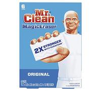 Mr. Clean Magic Eraser Original Cleaning Pads with Durafoam, Pack of 6