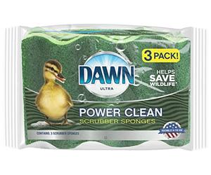 Mr. Clean Scrubber Sponge, 3-Pack, Green