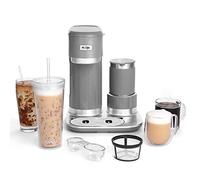 Mr. Coffee Hot 4-in-1 Latte Lux Ice Cream Coffee Maker with Built-in Milk Frother Single Serve 22 oz