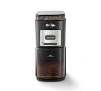Mr. Coffee Automatic 12 Cup Burr Mill Coffee Grinder with 12 Custom Grinders, Black / Stainless Trim