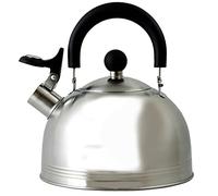 Mr. Coffee Carterton Stainless Steel Whistling Tea Kettle, 1.5-Quart, Mirror Polish