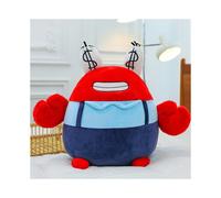 (Mr Crab Cute, 45cm) Squarepant Patrick Spongebob Star Doll Cartoon Plush Toy Short Plush Fabric