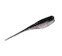 Mr. Crappie Lightning Shad,Tuxedo Black- Sparkle