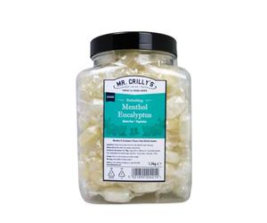 Mr. Crilly's Menthol Sweets Collection | 1.5kg Bulk Jar | Assorted Hard-Boiled Candy for Soothing Relief (Mr Crilly Menthol and Eucalyptus 1.5kg Jar)