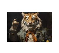 Mr. Dancing Tiger 1000 Piece Puzzle With Stylish Prints That Stimulates Creativity Concentration And Hands On Skills