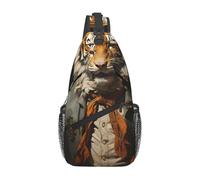Mr. Dancing Tiger Casual Crossbody Bag Durable Large Capacity Lightweight and Breathable Suitable for Various Outdoor Venues