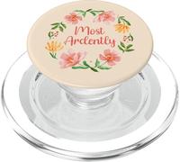 Mr. Darcy Love Quote Pride And Prejudice Fan Most Ardently PopSockets PopGrip for MagSafe