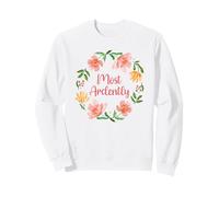 Mr. Darcy Love Quote Pride And Prejudice Fan Most Ardently Sweatshirt