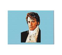 (Mr Darcy, Pride And Prejudice Art Print Cartoon Effect =3240) Canvas Print DIY Framed Kit Wall Art for Living Room Bedroom Retro Farmhouse Decor 16x20 inch