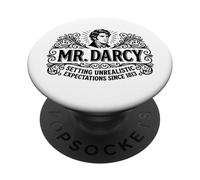 Mr. Darcy Unrealistic Expectations Since 1813 Ornate Black PopSockets Adhesive PopGrip