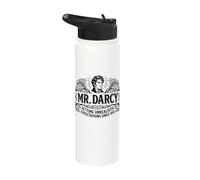 Mr. Darcy Unrealistic Expectations Since 1813 Ornate Black Stainless Steel Insulated Water Bottle