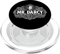 Mr. Darcy Unrealistic Expectations Since 1813 Ornate White PopSockets PopGrip for MagSafe