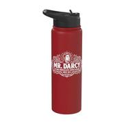 Mr. Darcy Unrealistic Expectations Since 1813 Ornate White Stainless Steel Insulated Water Bottle