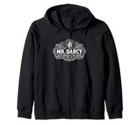 Mr. Darcy Unrealistic Expectations Since 1813 Ornate White Zip Hoodie
