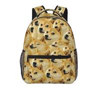 Mr Doge Meme Backpack for school Lightweight Travel Daypack Bag Large BookBag for Kids Boys Girls teacher gifts