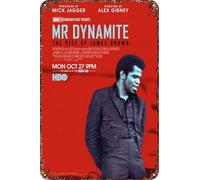 Mr. Dynamite: The Rise of James Brown Vintage Tin Sign Wall Art Decor - Retro Sign for Home Patio Decor Gifts Movie Poster - 8x12 Inch