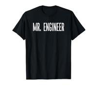 Mr. Engineer Funny Text Humor for Husband Boyfriend Men T-Shirt